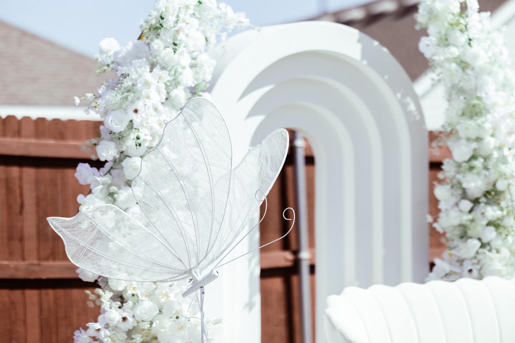 White butterfly decor (5)